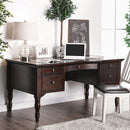 Lewis Dark Walnut Desk - Star USA Furniture Inc