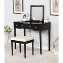 Baylee Black Vanity w/ Stool - Star USA Furniture Inc