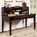 TAMI Dark Walnut Writing Desk w/ Hutch - Star USA Furniture Inc