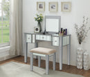 Joyce Silver Vanity w/ Stool - Star USA Furniture Inc