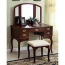 Ashland Cherry Vanity Table - Star USA Furniture Inc