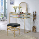 Colleen Gold Vanity w/ Stool - Star USA Furniture Inc