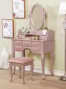 Harriet Rose Gold Vanity w/ Stool - Star USA Furniture Inc