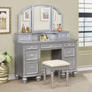 ATHY Silver Vanity w/ Stool - Star USA Furniture Inc