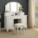 ATHY White Vanity w/ Stool - Star USA Furniture Inc