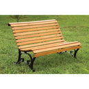 SEDONA Oak/Black Patio Wooden Bench - Star USA Furniture Inc