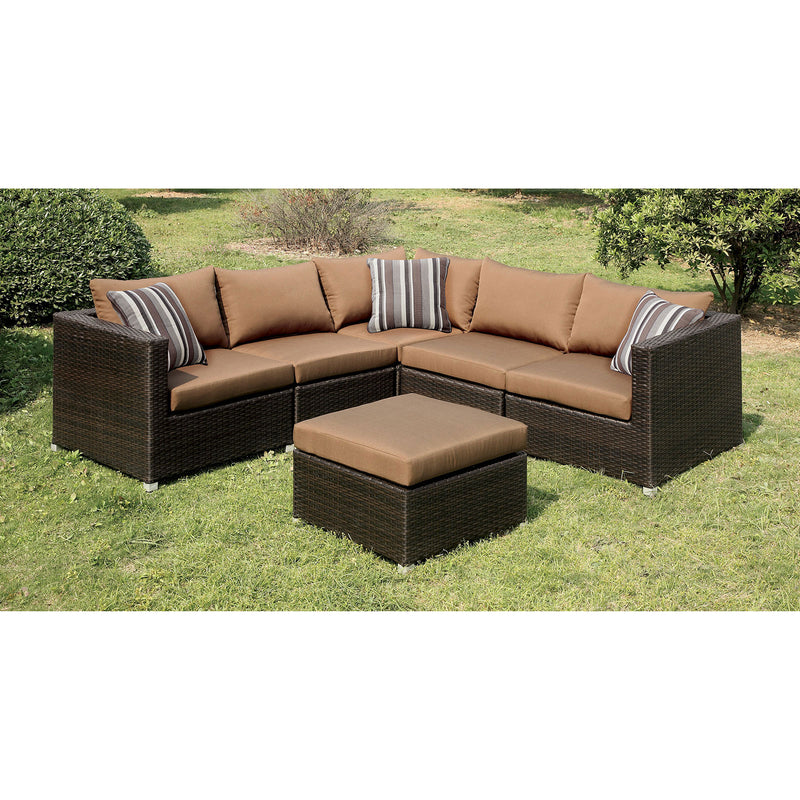 ABION Brown/Espresso Patio Sectional