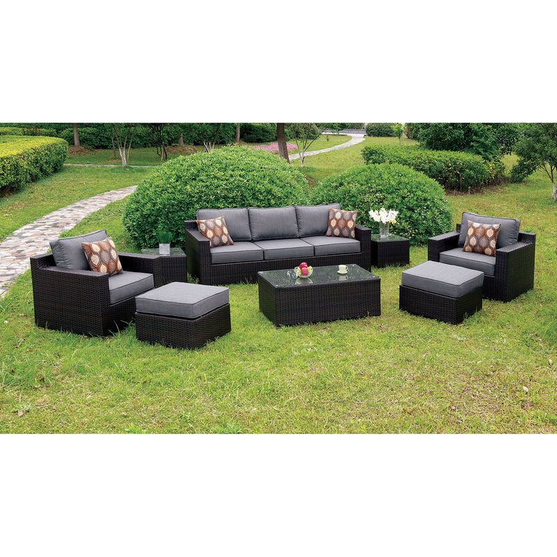 HELINA Gray 8 Pc. Patio Sofa Set - Star USA Furniture Inc