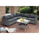 SELINA Gray Patio Sectional w/ Table - Star USA Furniture Inc