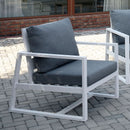India Gray Arm Chair - Star USA Furniture Inc