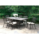 Charissa Antique Black Patio Dining Table - Star USA Furniture Inc