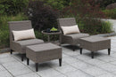 Vashira Gray 5 Pc. Outdoor Chair Set - Star USA Furniture Inc