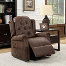 Saco Brown Recliner - Star USA Furniture Inc