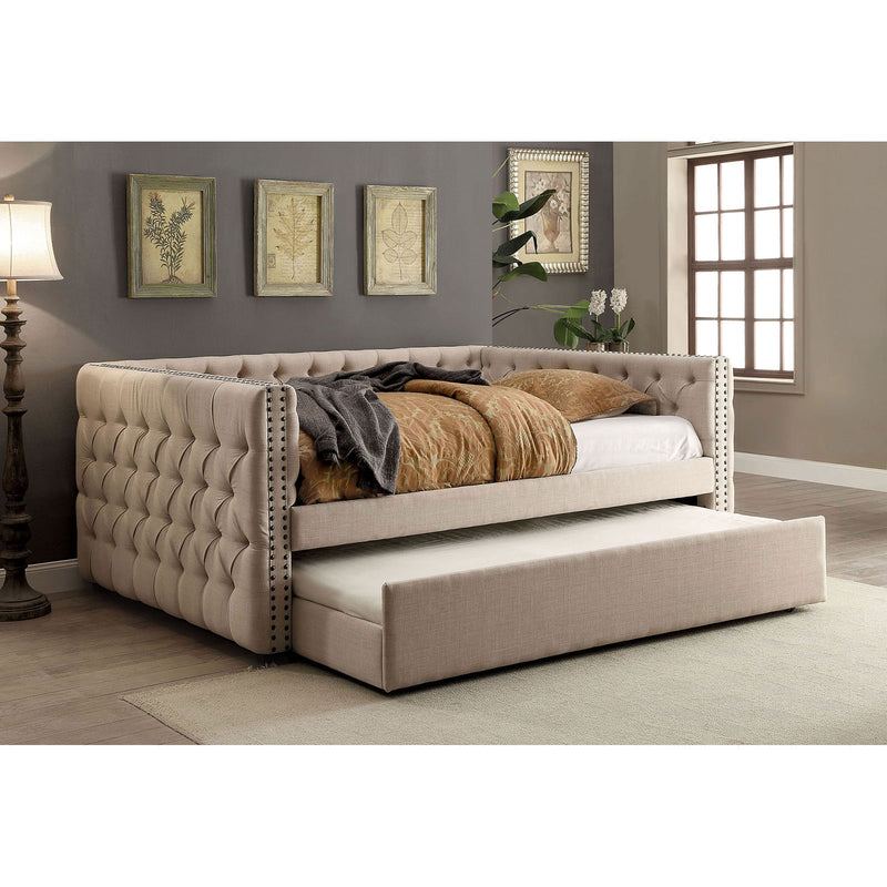 SUZANNE Ivory Twin Daybed w/ Trundle