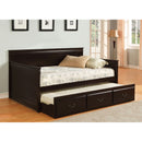 SAHARA Espresso Daybed w/ Twin Trundle, Espresso - Star USA Furniture Inc