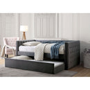 Susanna Gray Daybed w/ Trundle, Gray - Star USA Furniture Inc