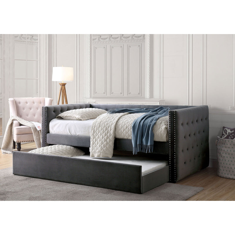 Susanna Gray Daybed w/ Trundle, Gray