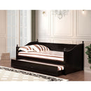 WALCOTT Black Daybed w/ Twin Trundle, Black - Star USA Furniture Inc