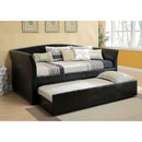 Delmar Black Daybed w/ Trundle, Black - Star USA Furniture Inc