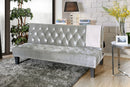 Cootehill Gray/Espresso Futon Sofa, Gray - Star USA Furniture Inc