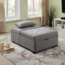 Oona Gray Futon Sofa - Star USA Furniture Inc