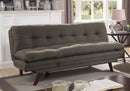 Braga Black/Light Oak Futon Sofa - Star USA Furniture Inc