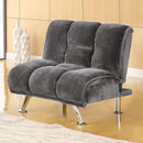 Marbelle Gray/Chrome Chair, Gray - Star USA Furniture Inc