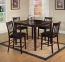 Northvale II Espresso 5 Pc. Counter Ht. Table Set - Star USA Furniture Inc