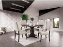 Glenbrook Brown Cherry, Ivory 5 Pc. Dining Table Set - Star USA Furniture Inc