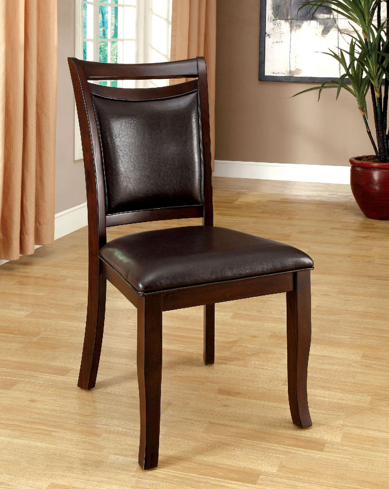Woodside Dark Cherry/Espresso Side Chair (2/CTN)