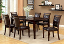 Woodside Dark Cherry 7 Pc. Dining Table Set (2AC+4SC) - Star USA Furniture Inc