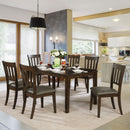 Linton Antique Warm Gray 7 Pc. Dining Table Set - Star USA Furniture Inc