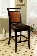 Salida II Espresso/Black Counter Ht. Chair (2/CTN) - Star USA Furniture Inc