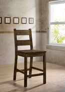 Kristen Ii Rustic Oak Counter Ht. Side Chair (2/CTN) - Star USA Furniture Inc