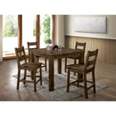 Kristen Rustic Oak 5 Pc. Dining Table Set - Star USA Furniture Inc