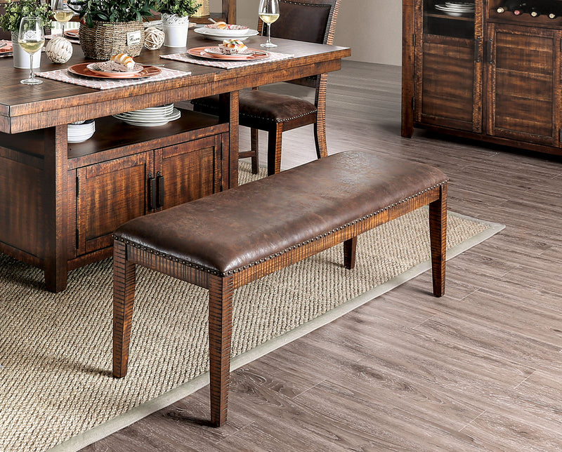 Wichita Light Walnut Bench - Star USA Furniture Inc