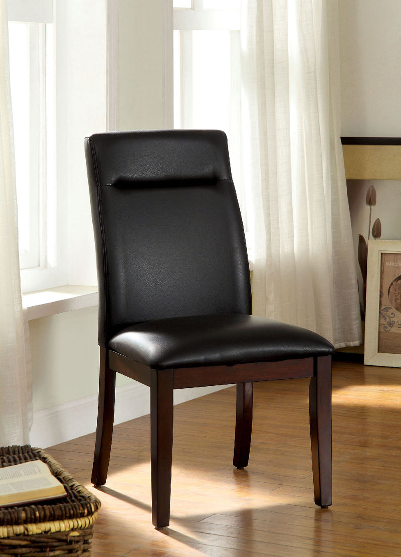 LAWRENCE Dark Cherry Side Chair (2/CTN)