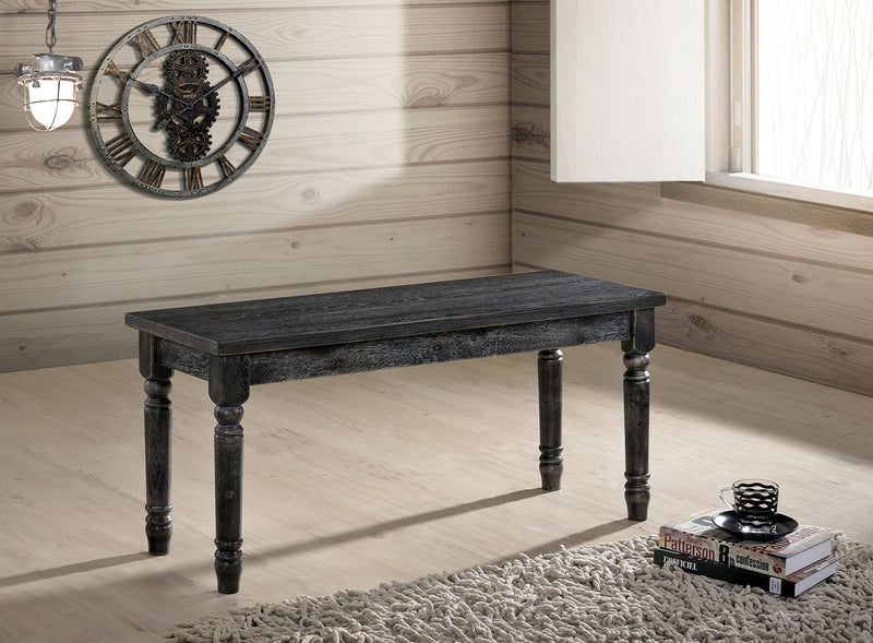 Muriel Weathered Gray Bench