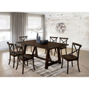 Saige Brushed Oak Dining Table - Star USA Furniture Inc
