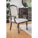 ARCADIA Rustic Natural Tone/ Ivory Arm Chair (2/CTN) - Star USA Furniture Inc