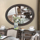 ARCADIA Rustic Natural Tone Mirror, Oval - Star USA Furniture Inc