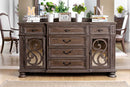 ARCADIA Rustic Natural Tone Server - Star USA Furniture Inc
