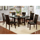 Mae Brown Cherry, Espresso 5 Pc. Dining Table Set - Star USA Furniture Inc