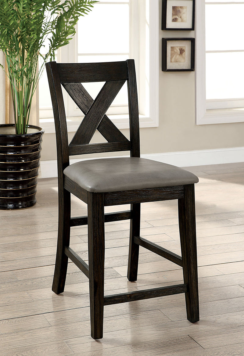 Lana Dark Walnut Counter Ht. Chair (2/CTN) - Star USA Furniture Inc