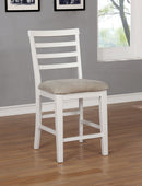 Kiana White Counter Ht. Side Chair (2/CTN) - Star USA Furniture Inc