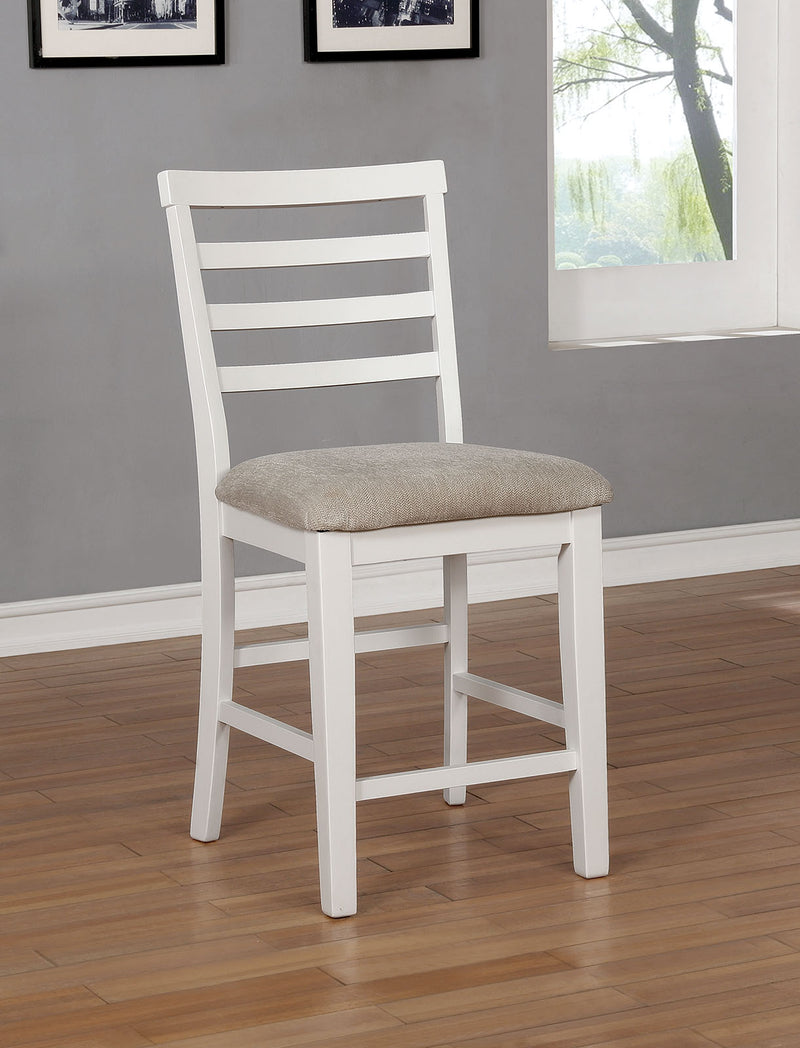 Kiana White Counter Ht. Side Chair (2/CTN)