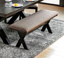 XANTHE Black/ Ivory Bench - Star USA Furniture Inc