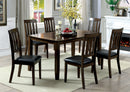 Chandler Dark Oak 7 Pc. Dining Table Set - Star USA Furniture Inc