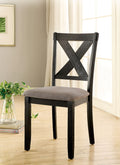 XANTHE Black/ Ivory Side Chair (2/CTN)