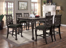 Petersburg Dark Gray 7 Pc. Counter Ht Dining Table Set - Star USA Furniture Inc